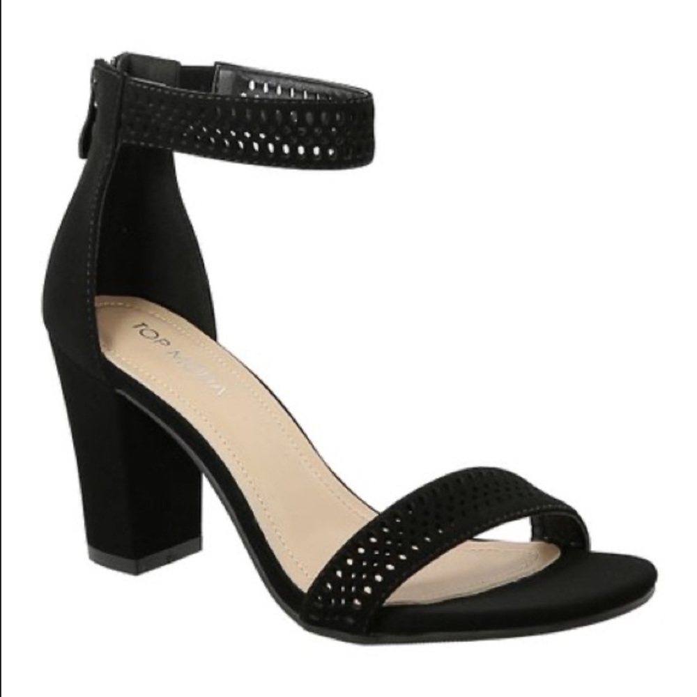 NEW Top Moda ‘Helen’ Cut Out Heeled Sandals
